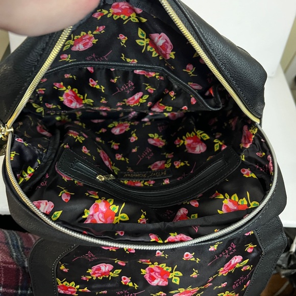 Betsey Johnson Black Backpack BM19670 School Bag - Picture 5 of 10